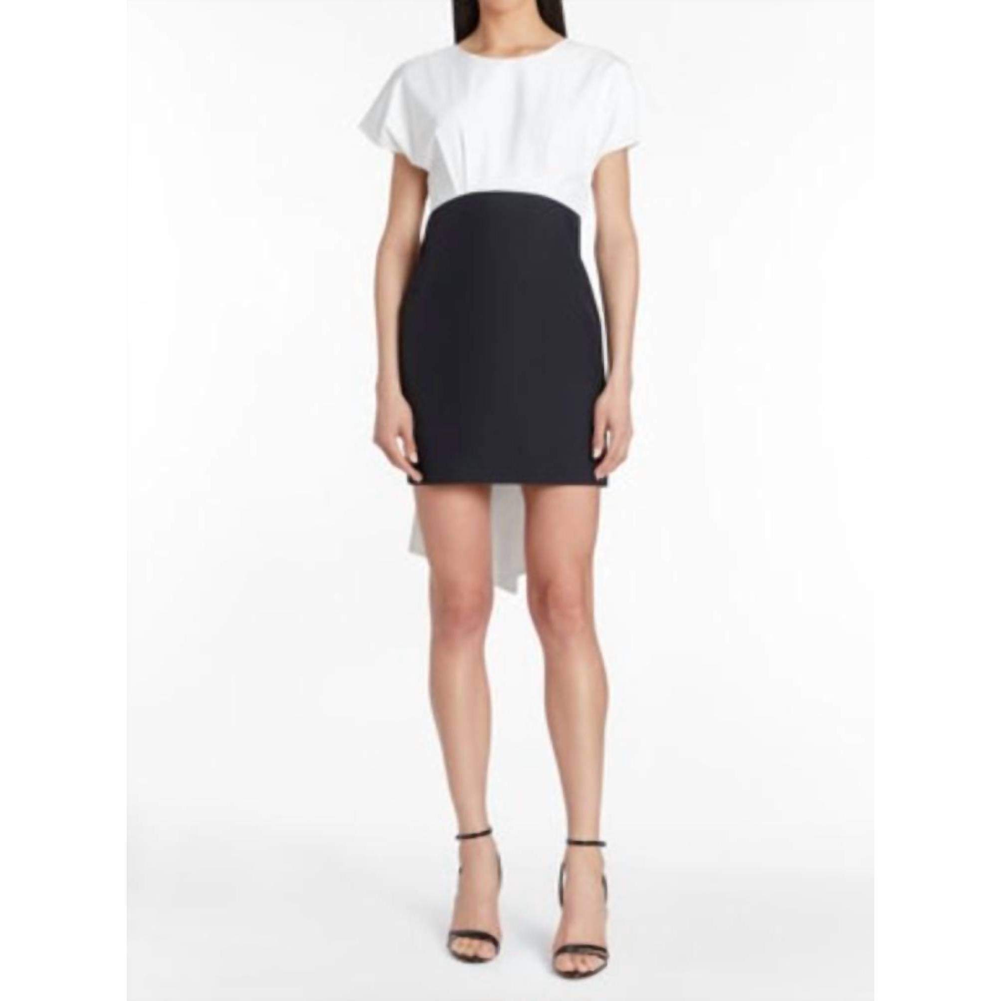 New Amanda Uprichard Kariselle Dress In White/Black